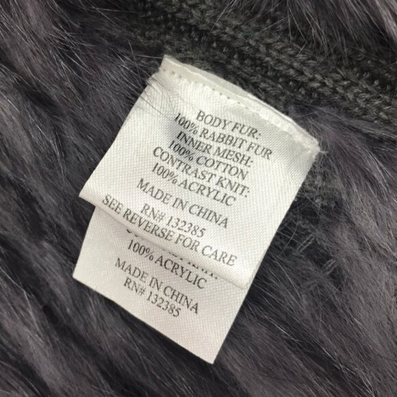 Love Token Genuine Rabbit Fur & Knit Vest - Picture 7 of 8